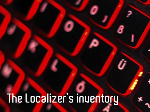 The localizer's inventory